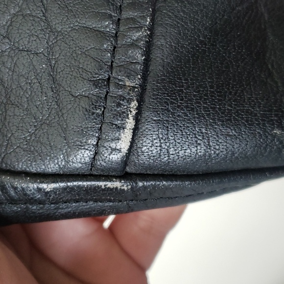 WILSONS LEATHER HEAVY WEIGHT MOTORCYCLE BLACK JACKET BIKER MEN SIZE XXL - Picture 6 of 10